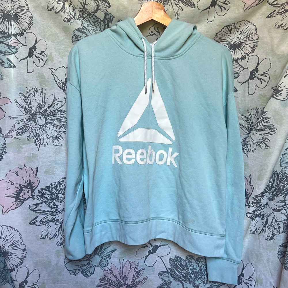 🩵💚Reebok Teal Cropped Hoodie🩵💚